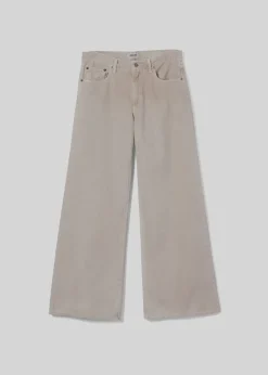 Cheap AGOLDE Clara Low Rise Baggy Flare In Tusk