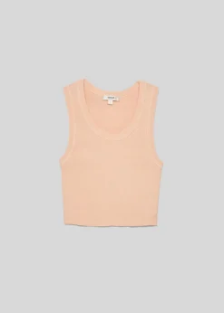 Clearance AGOLDE Cropped Poppy Scoop Neck Tank In Sprinkle