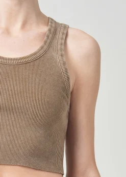 Flash Sale AGOLDE Cropped Poppy Tank In Bamboo