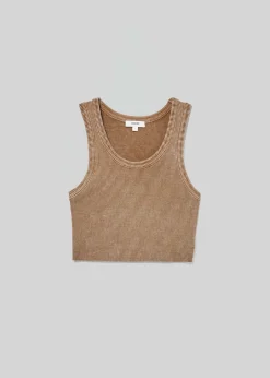 Flash Sale AGOLDE Cropped Poppy Tank In Bamboo