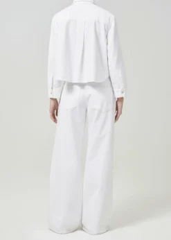Cheap AGOLDE Dagmar Shirt In Milkshake