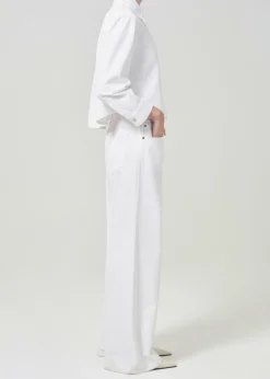 Cheap AGOLDE Dagmar Shirt In Milkshake