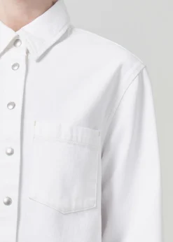 Cheap AGOLDE Dagmar Shirt In Milkshake