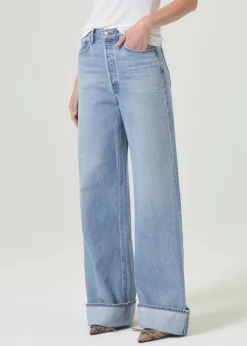Sale AGOLDE Dame High Rise Wide Leg In Showdown