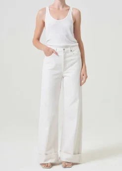 Clearance AGOLDE Dame High Rise Wide Leg In Fortune Cookie