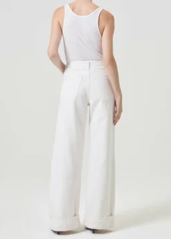 Clearance AGOLDE Dame High Rise Wide Leg In Fortune Cookie