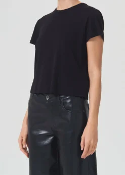 Shop AGOLDE Drew Tee In Black