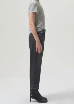 Cheap AGOLDE Drew Tee In Grey Heather