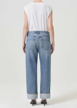 Shop AGOLDE Fran Low Slung Straight In Invention