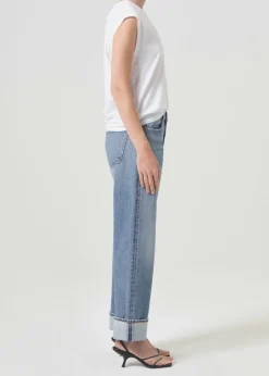 Shop AGOLDE Fran Low Slung Straight In Invention