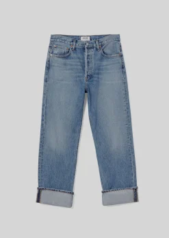 Shop AGOLDE Fran Low Slung Straight In Invention