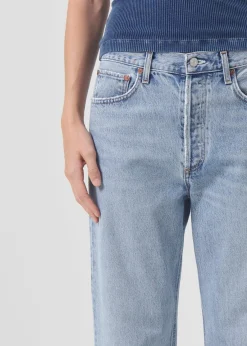 New AGOLDE Fran Low Slung Straight In Force