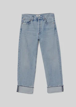 New AGOLDE Fran Low Slung Straight In Force