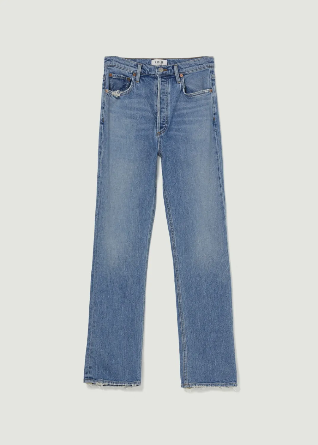 Shop AGOLDE Freya High Rise Slim (Stretch) In Quiver