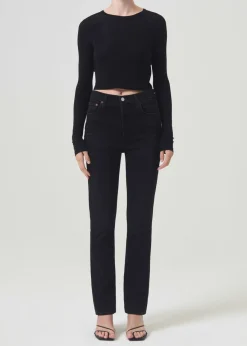 New AGOLDE Freya High Rise Slim (Stretch) In Hush
