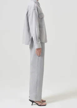 Flash Sale AGOLDE Gwen Slice Shirt In Rain