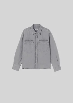 Flash Sale AGOLDE Gwen Slice Shirt In Rain