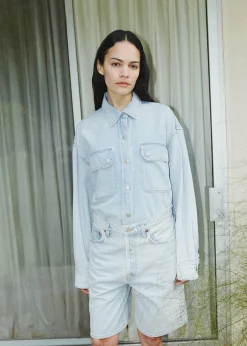 New AGOLDE Gwen Slice Shirt In Tension