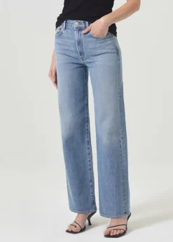 Cheap AGOLDE Harper Straight Jean (Stretch) In Flash