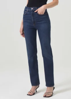 Fashion AGOLDE High Rise Stovepipe (Stretch) In Discord