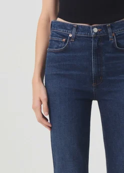 Fashion AGOLDE High Rise Stovepipe (Stretch) In Discord