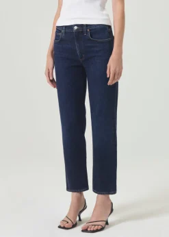 New AGOLDE Kye Mid Rise Straight Crop (Stretch) In Song