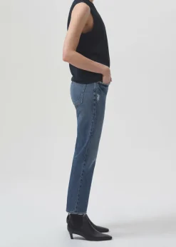 Store AGOLDE Kye Mid Rise Straight Crop (Stretch) In Notion