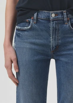 Store AGOLDE Kye Mid Rise Straight Crop (Stretch) In Notion