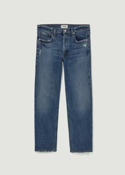 Store AGOLDE Kye Mid Rise Straight Crop (Stretch) In Notion