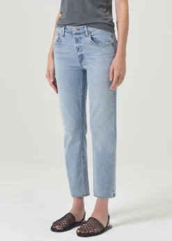 Online AGOLDE Kye Mid Rise Straight Crop (Stretch) In Diversion