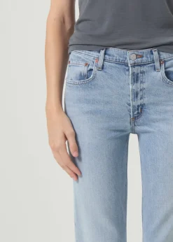 Online AGOLDE Kye Mid Rise Straight Crop (Stretch) In Diversion