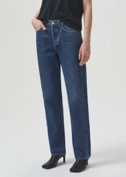Sale AGOLDE Lana Mid Rise Straight In Sphere