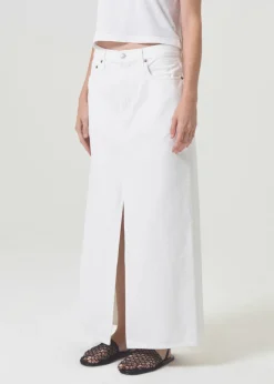 Sale AGOLDE Leif Skirt In Milkshake