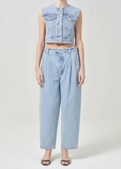Sale AGOLDE Leo Vest In Fray