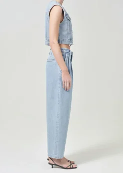 Sale AGOLDE Leo Vest In Fray