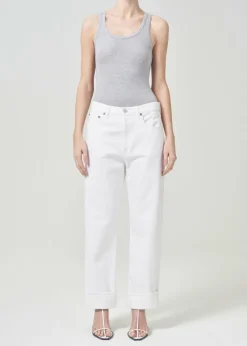 Outlet AGOLDE Maria Bodysuit In Grey Heather