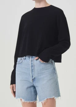 Fashion AGOLDE Mason Crop Tee In Black