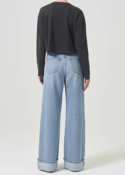 Cheap AGOLDE Mason Crop Tee In Fracture