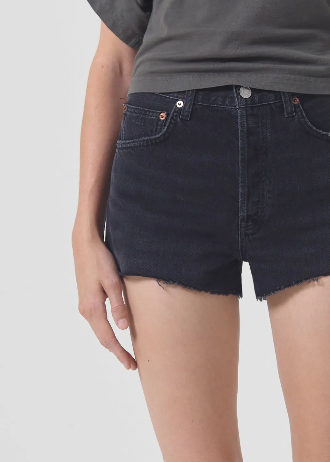 Outlet AGOLDE Mila Vintage High Rise Short In Slow Burn