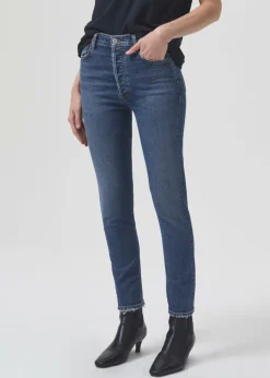 Fashion AGOLDE Nico High Rise Slim Fit (Stretch) In Limit