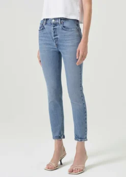 Fashion AGOLDE Nico High Rise Slim Fit (Stretch) In Blame