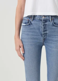 Fashion AGOLDE Nico High Rise Slim Fit (Stretch) In Blame