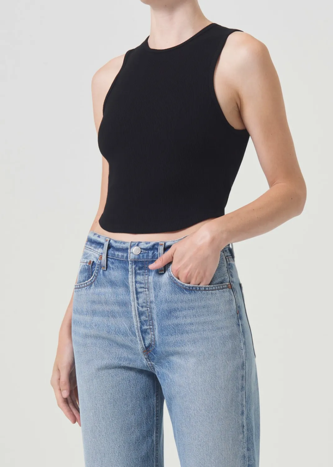 Best Sale AGOLDE Nova Tank In Black