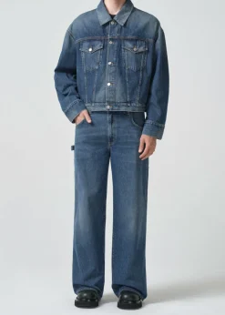 Cheap AGOLDE Otto Carpenter Jean In Darkness