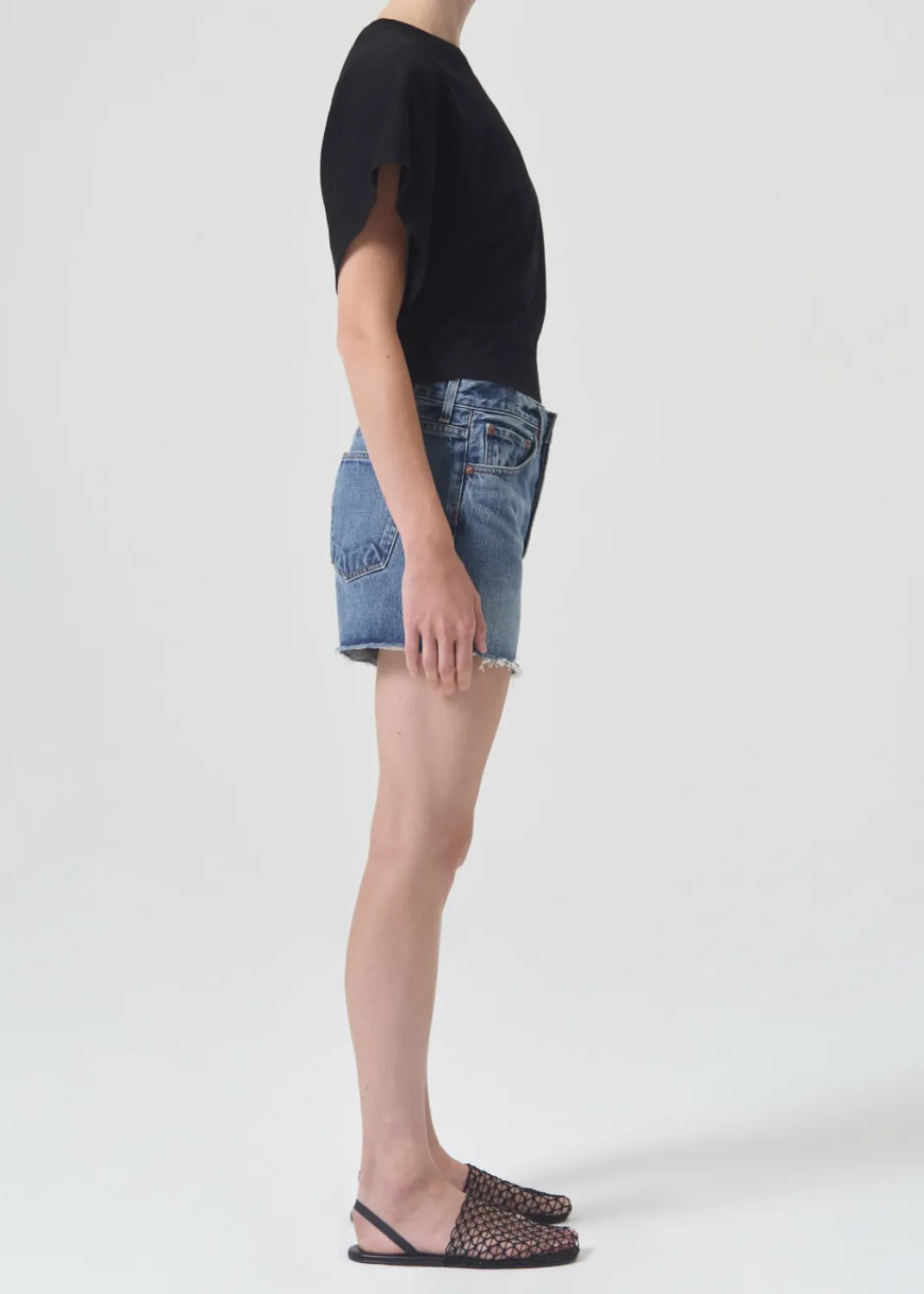Fashion AGOLDE Parker Long Short In Ruin