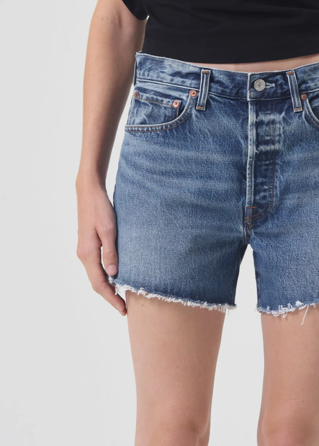 Fashion AGOLDE Parker Long Short In Ruin