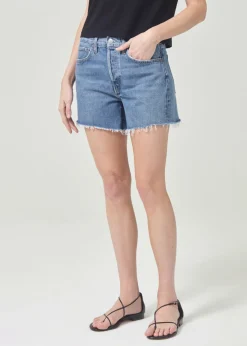 Clearance AGOLDE Parker Long Short In Skywave