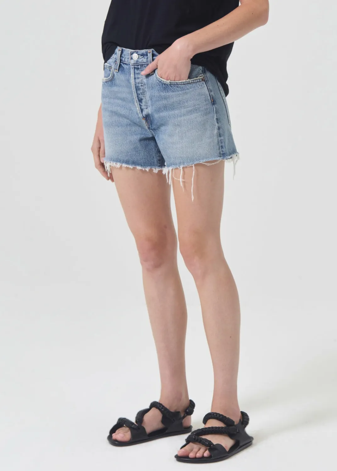 Fashion AGOLDE Parker Long Short In Wheel