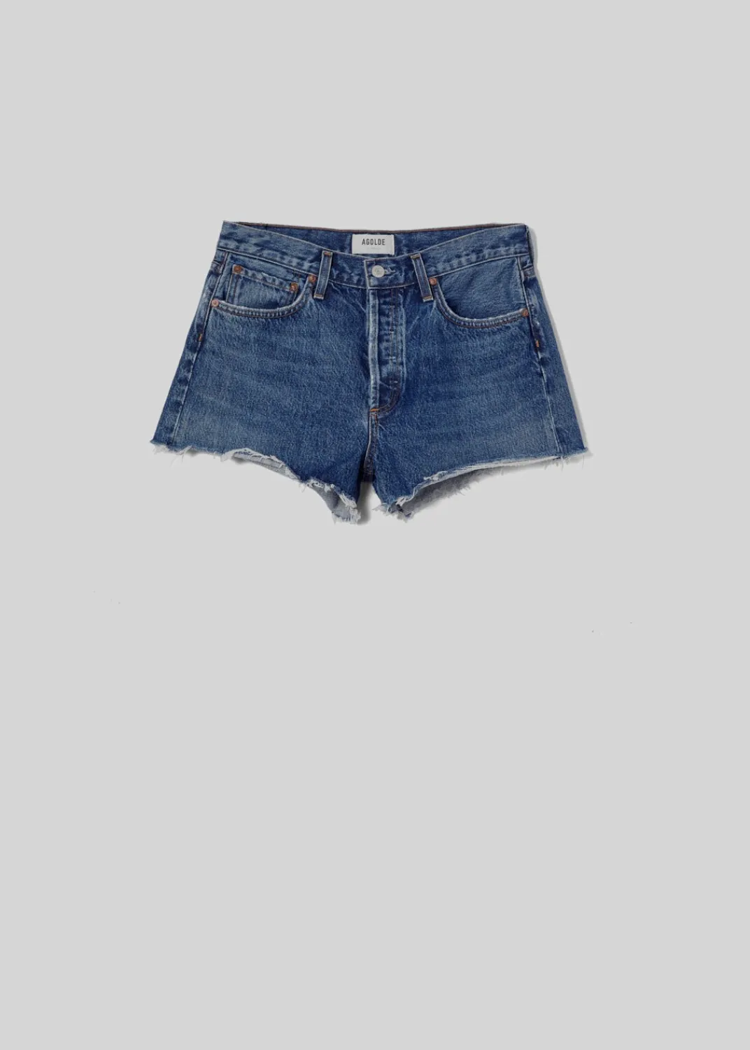 Best Sale AGOLDE Parker Vintage Cut Off Short (With Slit) In Caution