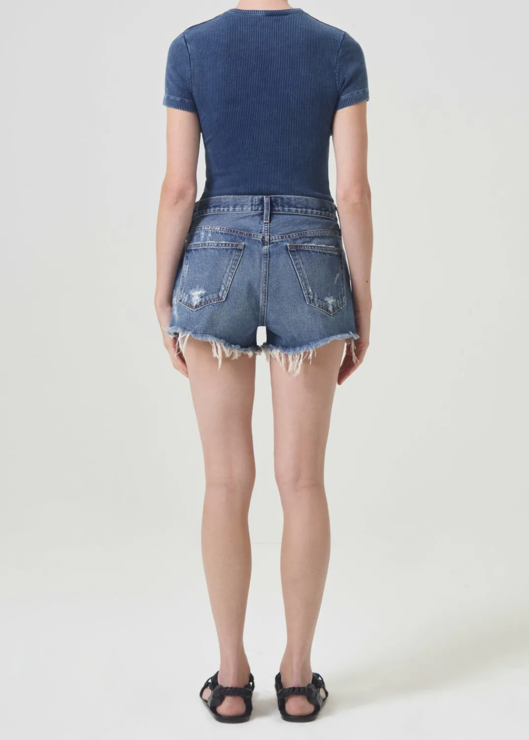 Online AGOLDE Parker Vintage Cut Off Short In Dark Swapmeet